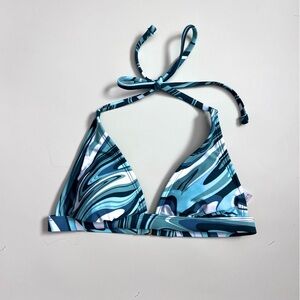 ⭐️SOLD⭐️ Xhilaration Teal and Aqua Swirl Bikini Top